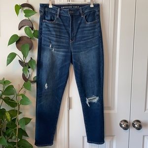 High Rise Distressed Skinny Jeans